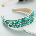 Women's Colorful Turquoise Wide Headband