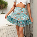 Bohemian Elastic Waist Loose Casual Skirt