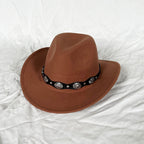 Western Woolen Felt Hat Vintage Style Hat