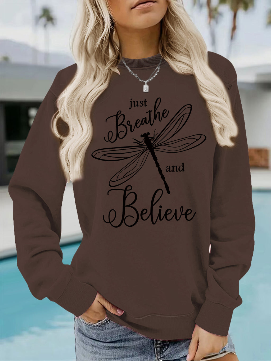 Dragonfly printed hoodie