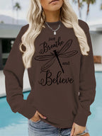 Dragonfly printed hoodie