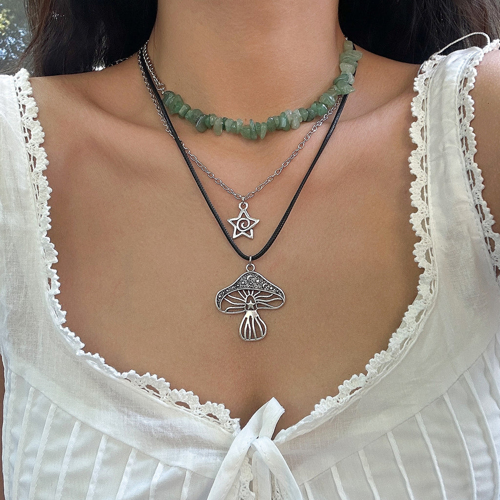 Choker Mushroom Necklace