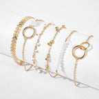 Tocona Bohemian Gold Tassel Bracelets