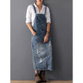 Cowgirl Overall Bib Dress with holes and straps