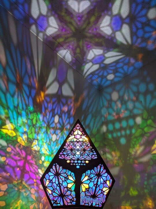 Floor Lamp- Bohemian Light Spot Diamond Light Hollow Bohemian Colorful Lights