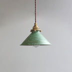 Rustic Iron Rust Pendant Light for Restaurant, Nordic Countryside Retro Cafe