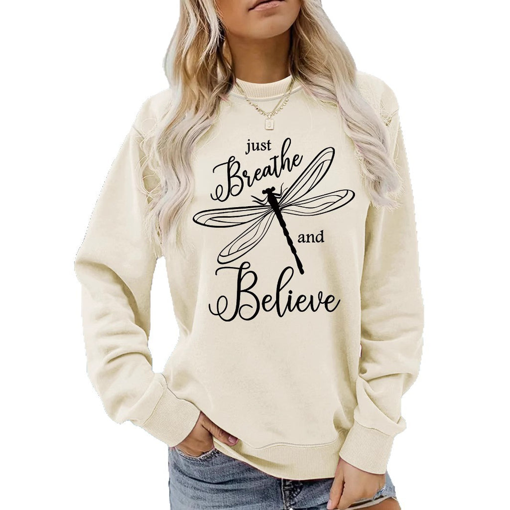 Dragonfly printed hoodie
