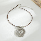 Conch symbol vacation beach ornament Bohemian starfish pendant exaggerated ocean style mermaid necklace