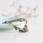 Ceramic Cute Flower Leaf Pattern Bracelets Handmade Vintage Boho Style Trendy jewelry