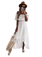 European American Bohemian Lace Long Sexy Dress