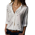 Women's Blouse Shirt Casual Tops Elegant Chiffon Top