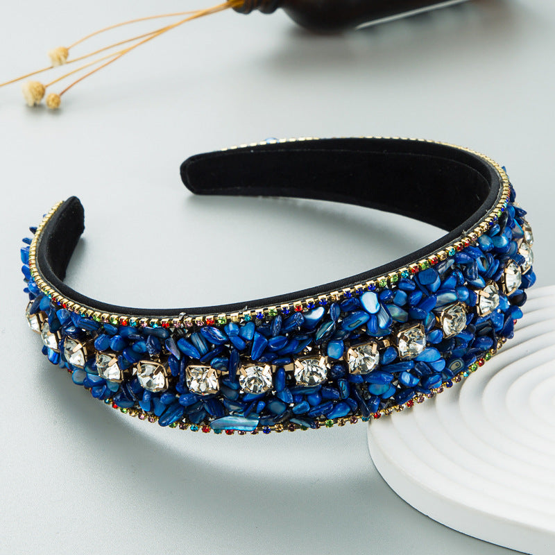 Women's Colorful Turquoise Wide Headband