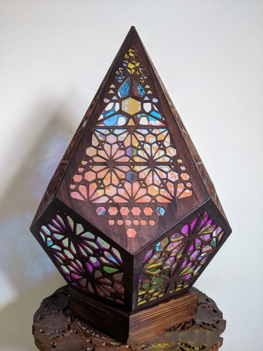 Floor Lamp- Bohemian Light Spot Diamond Light Hollow Bohemian Colorful Lights