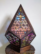Floor Lamp- Bohemian Light Spot Diamond Light Hollow Bohemian Colorful Lights