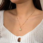 Conch symbol vacation beach ornament Bohemian starfish pendant exaggerated ocean style mermaid necklace