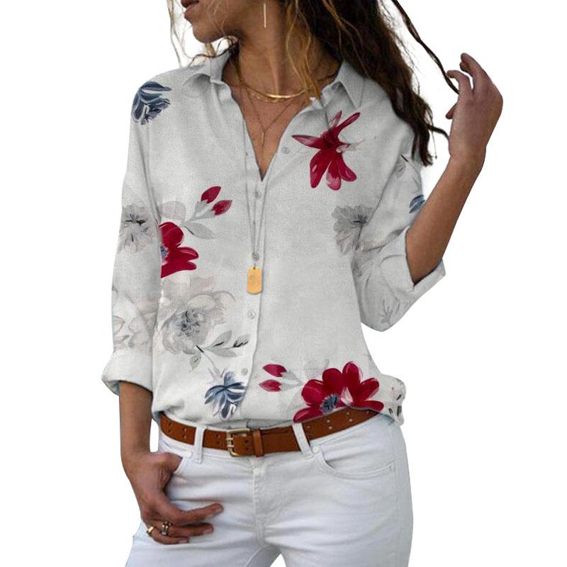 Women's Blouse Shirt Casual Tops Elegant Chiffon Top