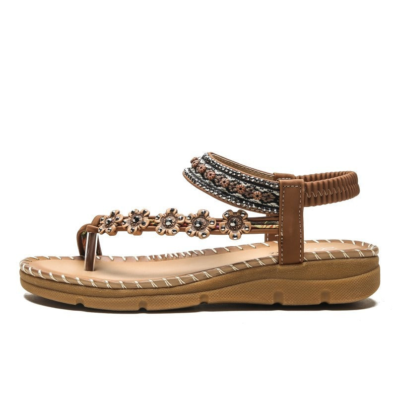 New Bohemian National Style Thick Soled Sandals Are Comfortable For Women