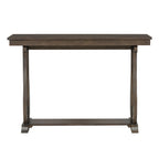 48-Inch Rustic Vintage Console Table --- Farmhouse Style Entryway Table with Open Shelf and Sturdy Construction (Walnut)
