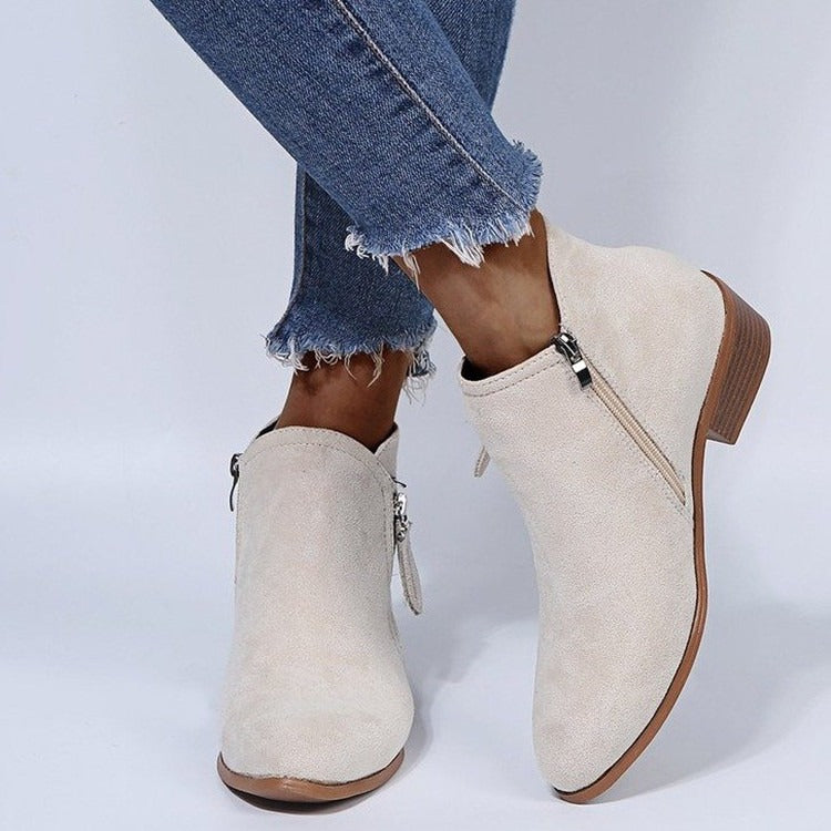 Boots Women's Thick Heel Side Zipper