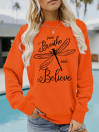 Dragonfly printed hoodie