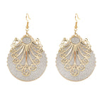 Boho Geometric Hollow Frosted Earrings Fashion Vintage Earrings For Women