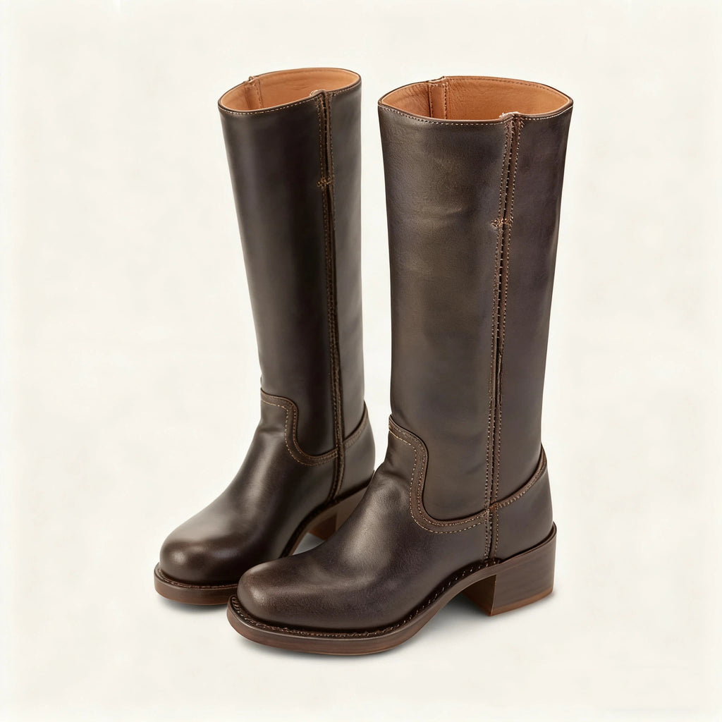 Women's Long Western retro cowboy boots