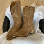 Women's Western Embroidery Flower Boots