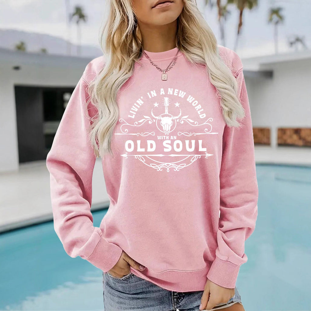 Western Country Music Pattern Printed Hoodie Sweatshirt