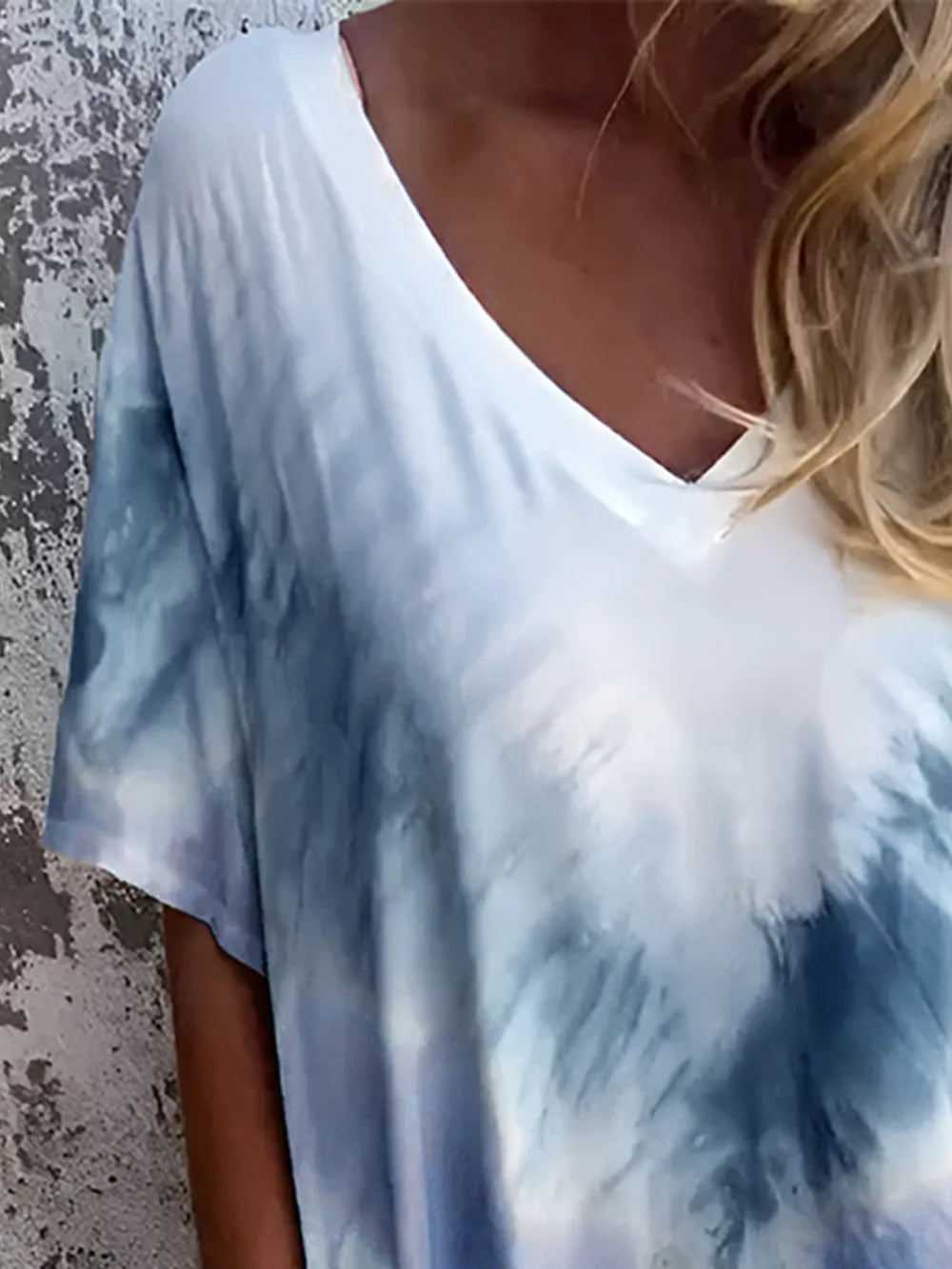 Full Size Pocketed Tie-Dye Short Sleeve Maxi Dress