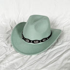 Western Woolen Felt Hat Vintage Style Hat