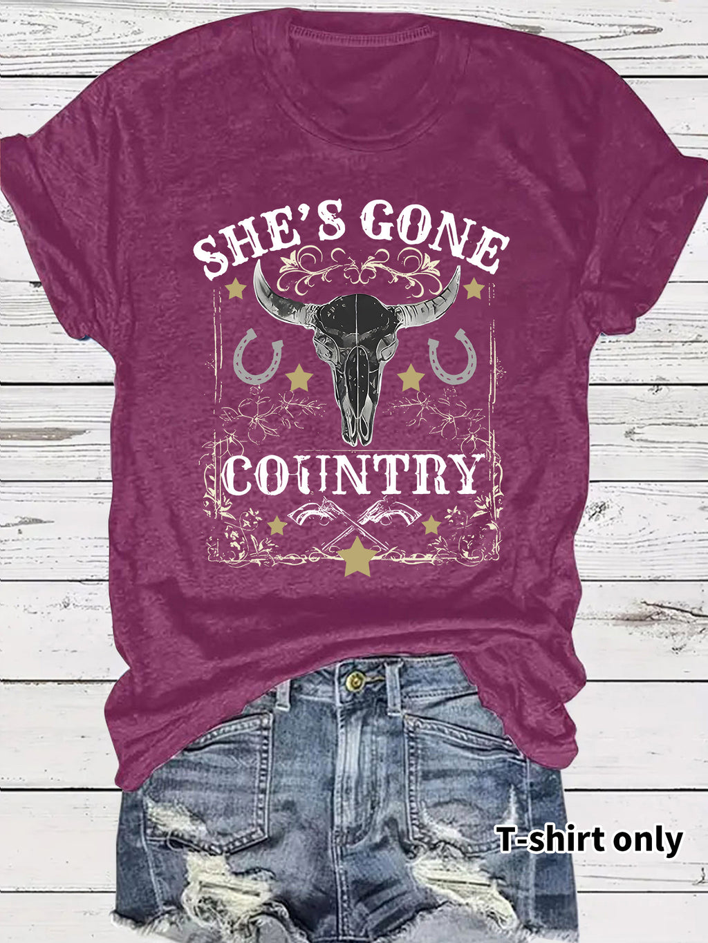 Western Cowboy Pattern T-shirt