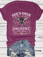 Western Cowboy Pattern T-shirt