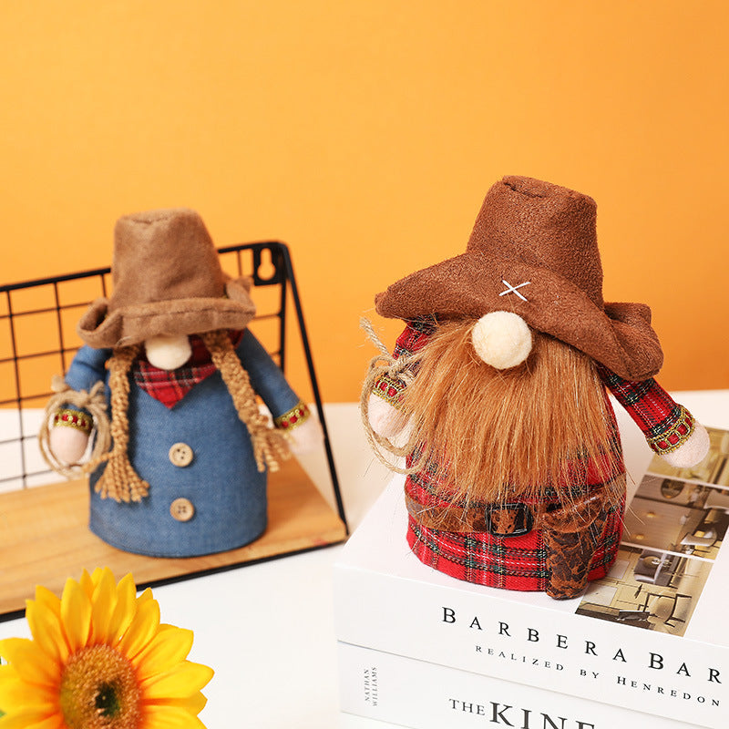 Western Cowboy & Girl Gnome