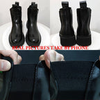 Fashion Women's Chelsea Boots Spring Autumn Waterproof Non-slip Platform Ankle Boots Women Slip on Thick Sole Booties