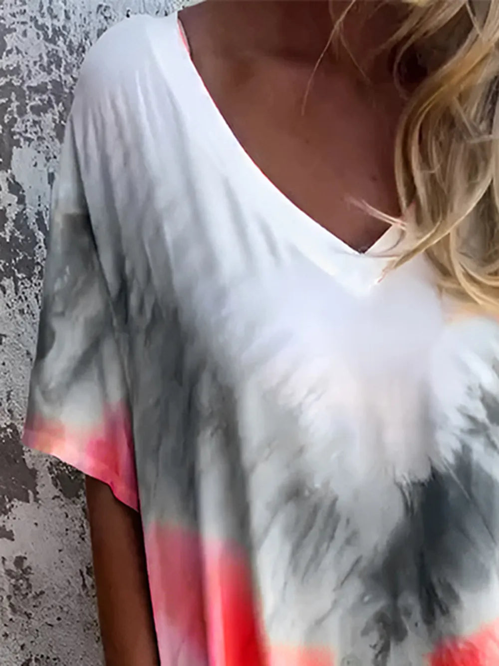 Full Size Pocketed Tie-Dye Short Sleeve Maxi Dress