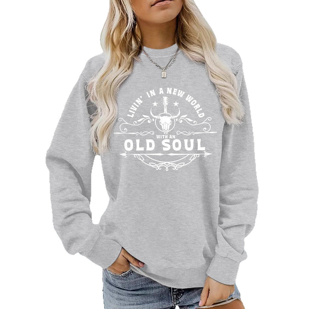Western Country Music Pattern Printed Hoodie Sweatshirt
