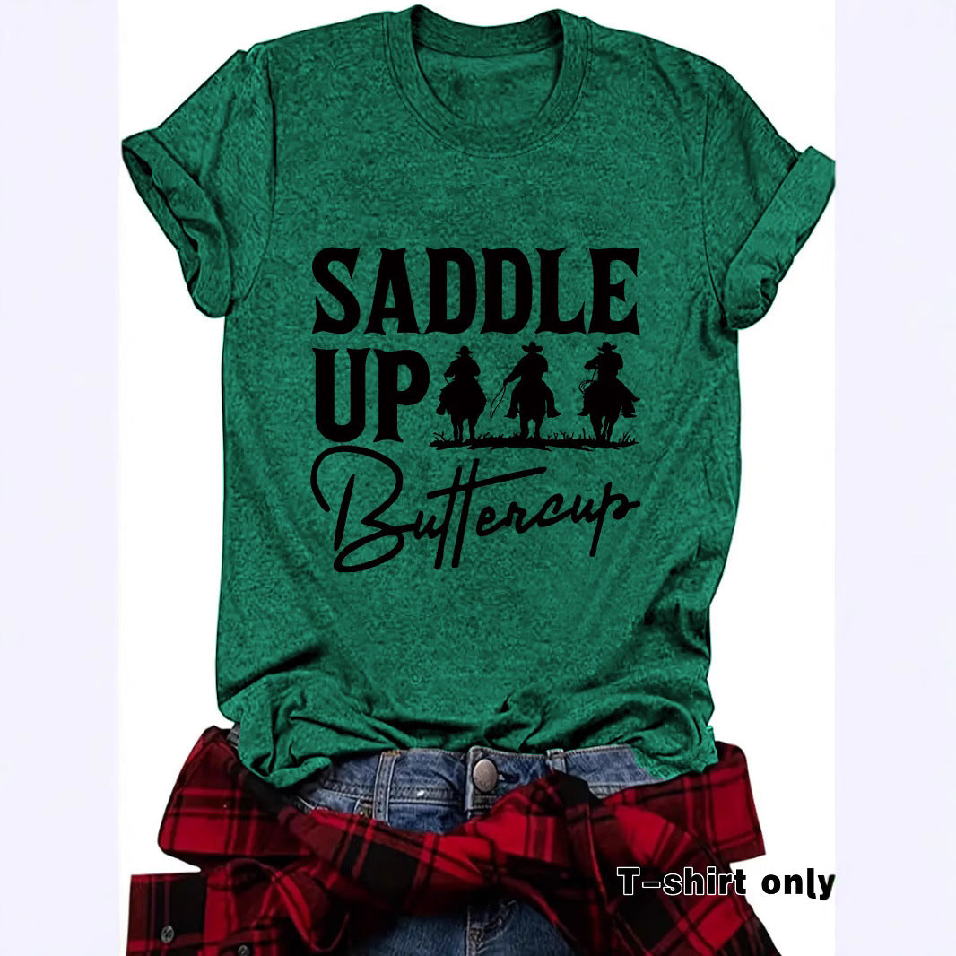 Short sleeved Western T-shirt