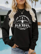 Western Country Music Pattern Printed Hoodie Sweatshirt