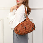 Vintage women's handbag large capacity single shoulder crossbody bag