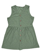 Women's Eyelet Button Up V-Neck Tank Top