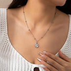 Conch symbol vacation beach ornament Bohemian starfish pendant exaggerated ocean style mermaid necklace