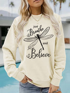 Dragonfly printed hoodie
