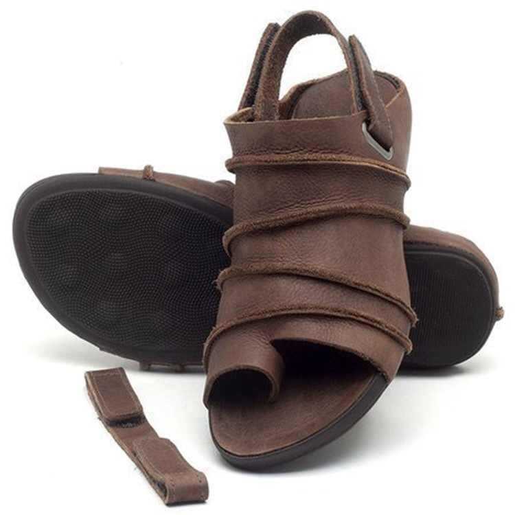 Fish Mouth Thong Beach Women's Sandals Velcro Plus Size Women's Shoes