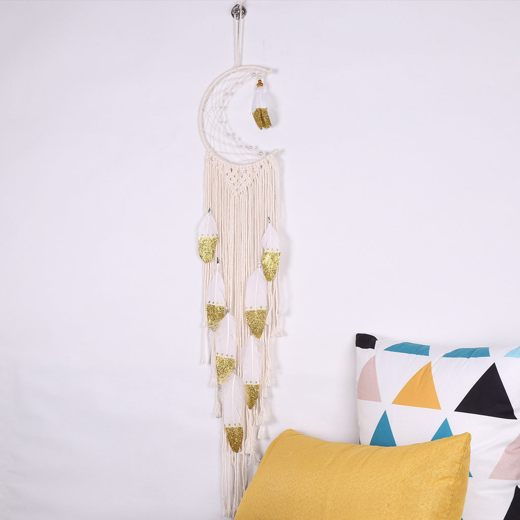 Hand Woven Cotton Thread Tassel Tapestry Wall Tapestry Hangings Background Boho Wall Hangings