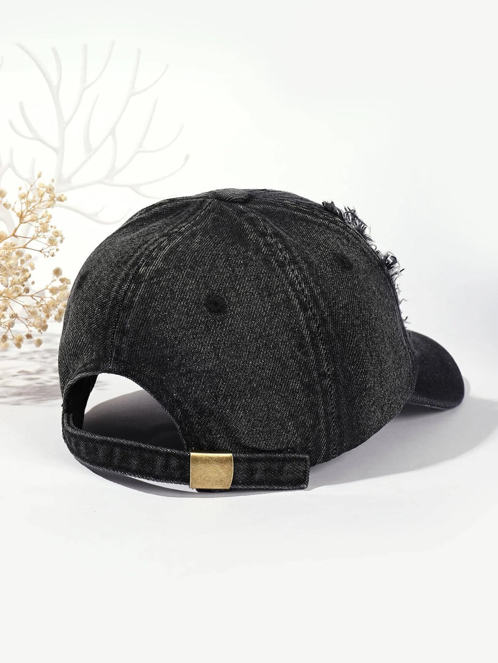 Unisex Vintage Washed Distressed Cap Baseball Denim