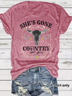 Western Cowboy Pattern T-shirt