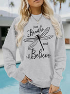 Dragonfly printed hoodie