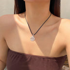 Conch symbol vacation beach ornament Bohemian starfish pendant exaggerated ocean style mermaid necklace