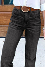 Flare Jeans with Pockets Plus Size