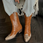 Western Women Short Genuine Leather Boots
